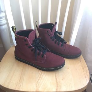 Dr. Martens Cherry Red Shoreditch Canvas